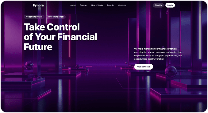 Fynora — Fintech Landing Page
