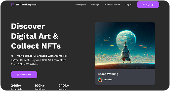 NFT Marketplace — Multi-Page Demo Platform